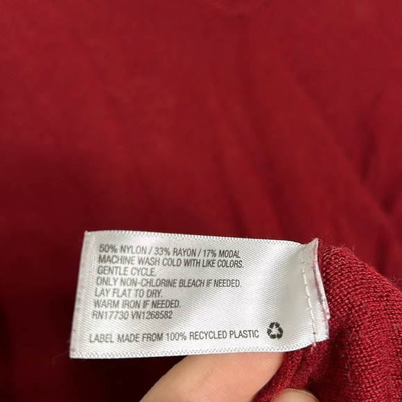 A New Day Red V-Neck Sweater - Picture 8 of 9